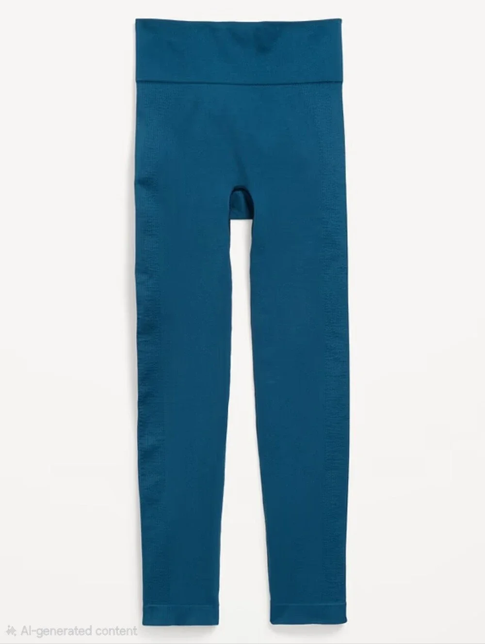 Old Navy Girls Teal Seamless Leggings - High Waist, 7/8 Length XL